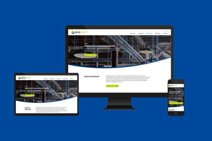BGA Energieeffizienz-Kampagne Responsive Webdesign