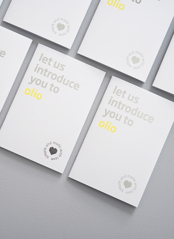 olio Packaging Design Broschuere