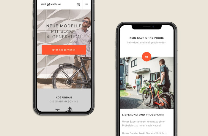 HNF NIKOLAI Responsive Webdesign Mobile Ansicht