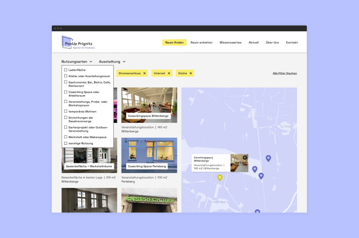 Popup Prignitz Webdesign